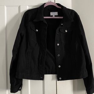Black denim jacket